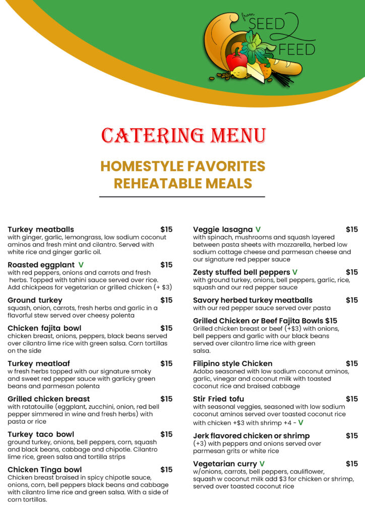 Catering Menu